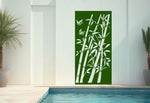 Mistletoe Bamboo Breeze screen, seamlessly merging with garden greenery for a cohesive outdoor aesthetic.