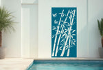 Tranquil Bamboo Breeze screen in Wedgwood Satin, ideal for bringing serenity to garden areas.