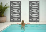 Sleek Berry Grey Gloss Cloudy panel, combining elegance and durability for any outdoor setting.