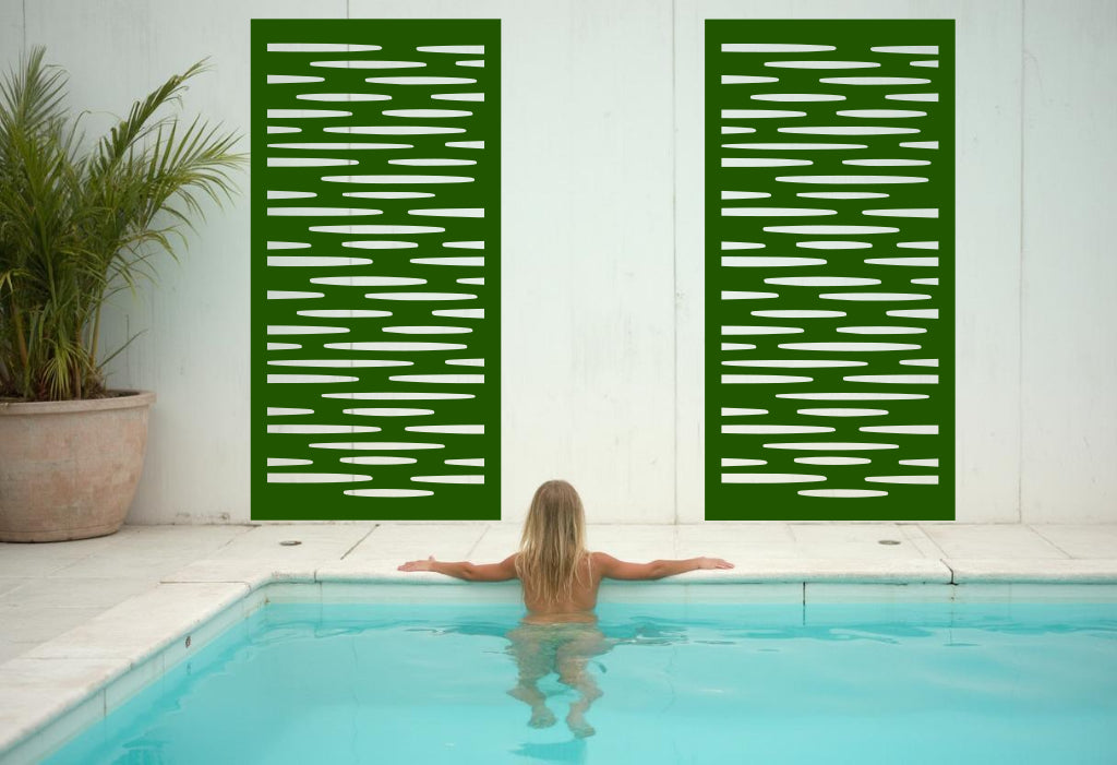 Mistletoe Cloudy screen, seamlessly complementing greenery for a harmonious garden design.