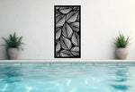 Stylish Garden Silhouette privacy panel in Night Sky Matt Black, perfect for modern outdoor aesthetics.