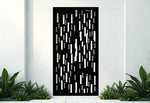 Matrix privacy panel in Night Sky Matt Black, delivering a bold and sharp contrast for a striking modern look